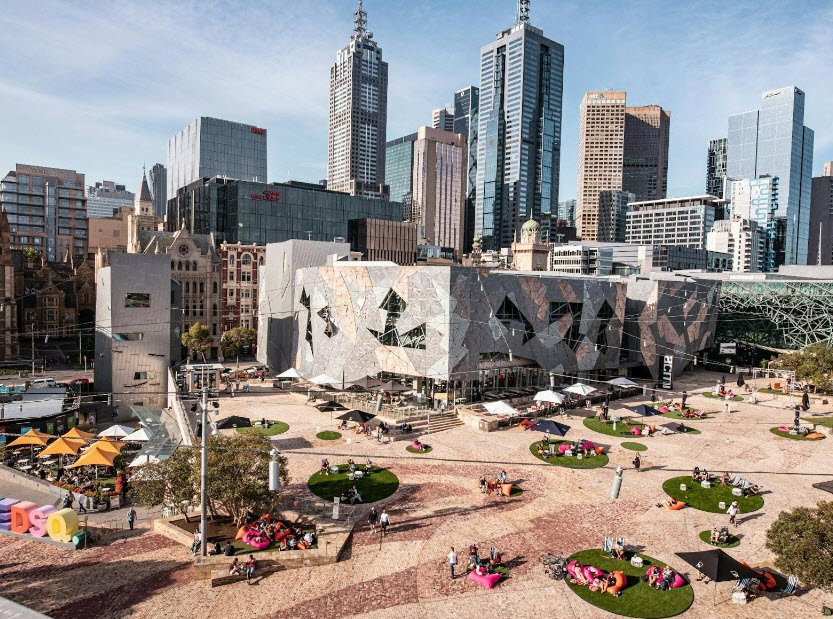 Melbourne’s Federation Square, Melbourne, Victoria, Australia
